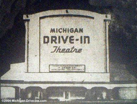 Michigan Drive-In Theatre - Michigan Screen July 1948 (newer photo)